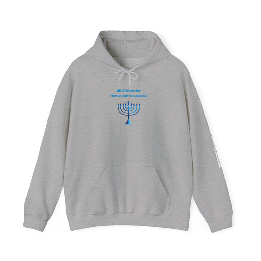Less AI Menorah Hoodie
