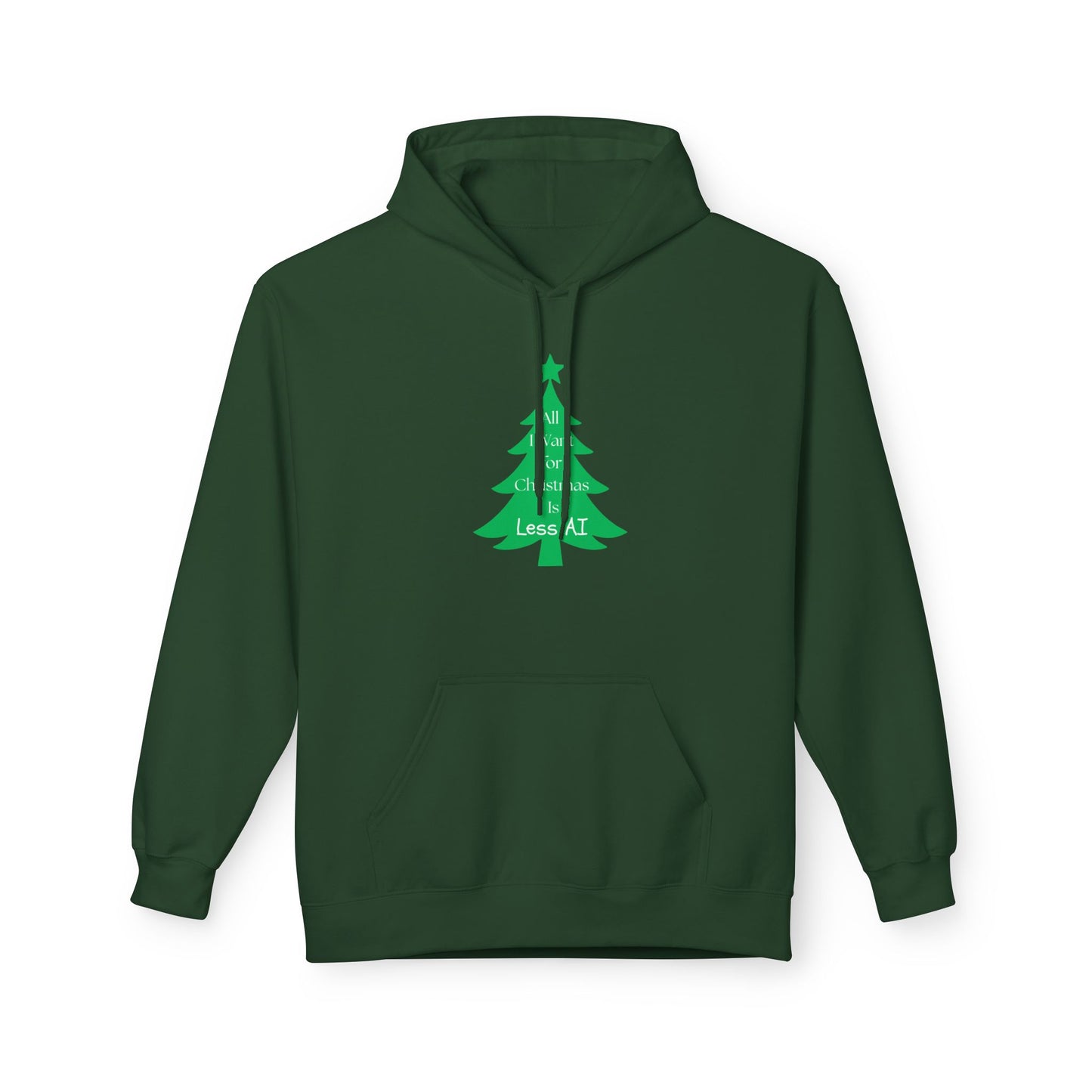Less AI Tree Hoodie