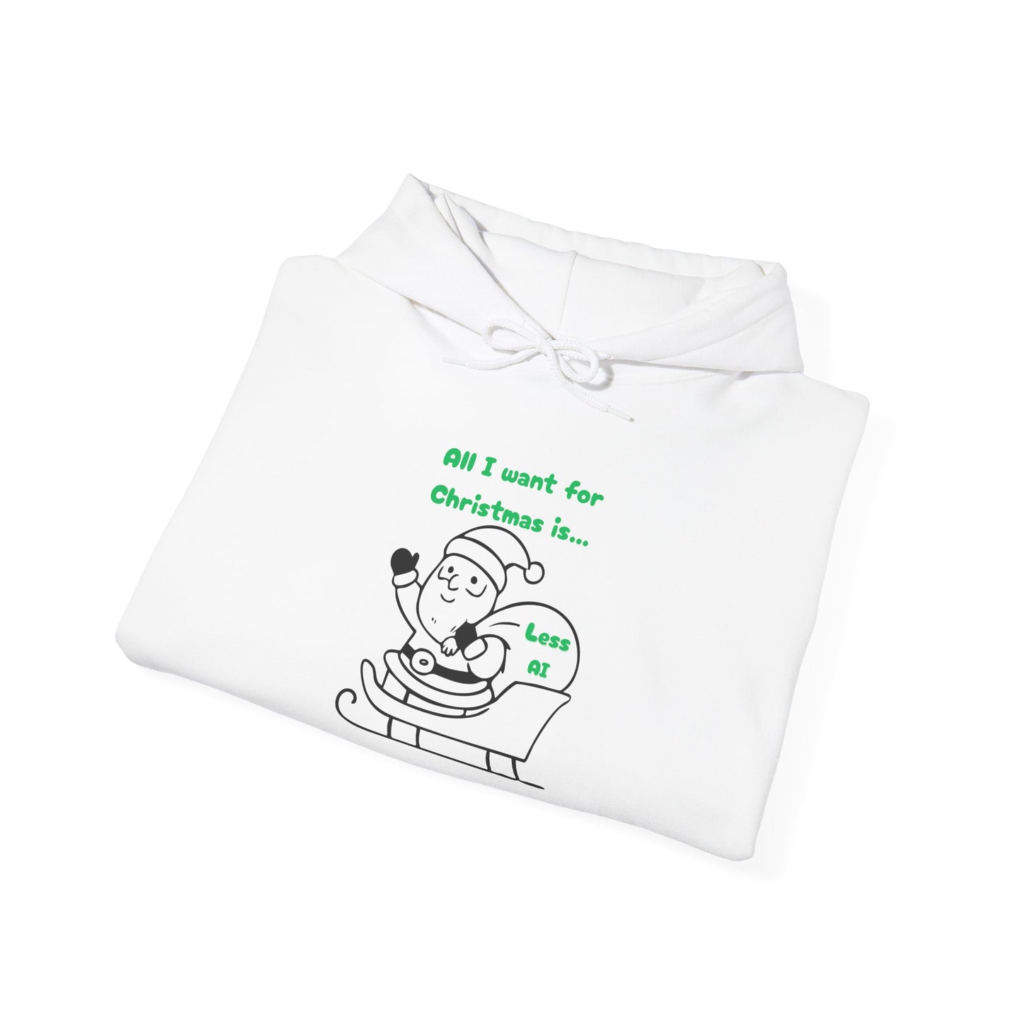 Less AI Santa Hoodie