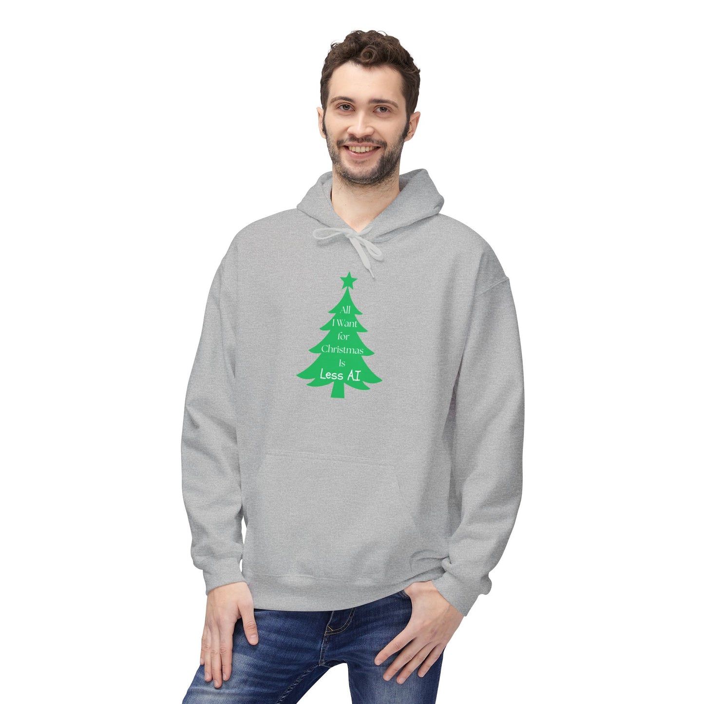 Less AI Tree Hoodie