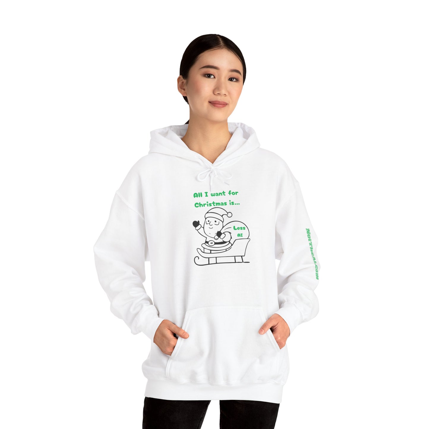 Less AI Santa Hoodie