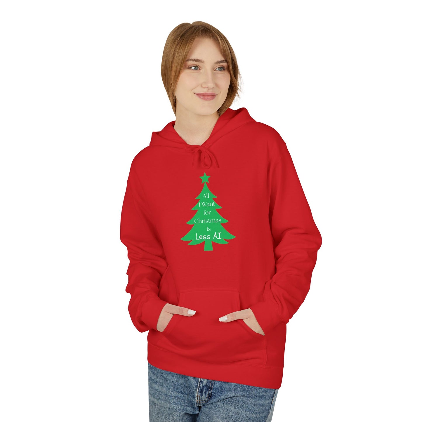 Less AI Tree Hoodie