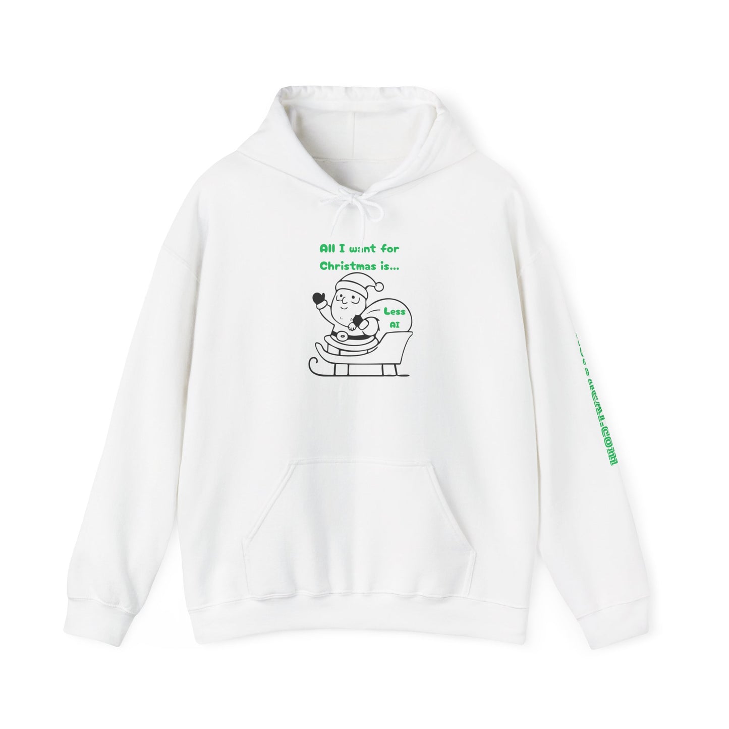 Less AI Santa Hoodie