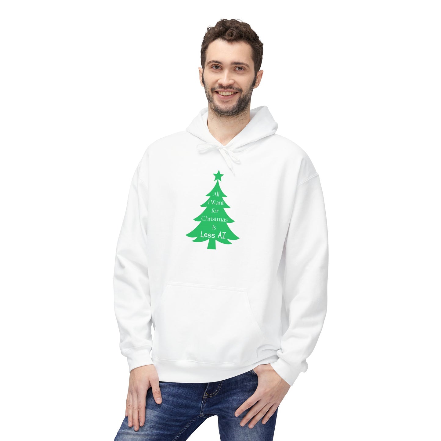 Less AI Tree Hoodie