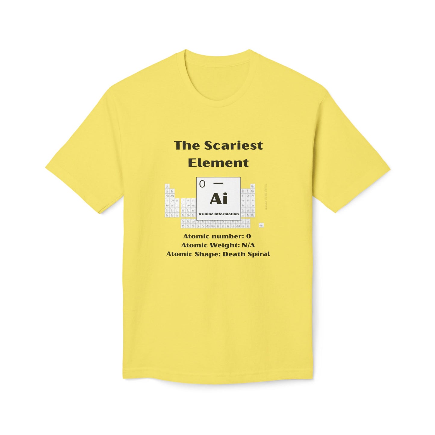 Scariest Element Short Sleeve T-Shirt, Made in US