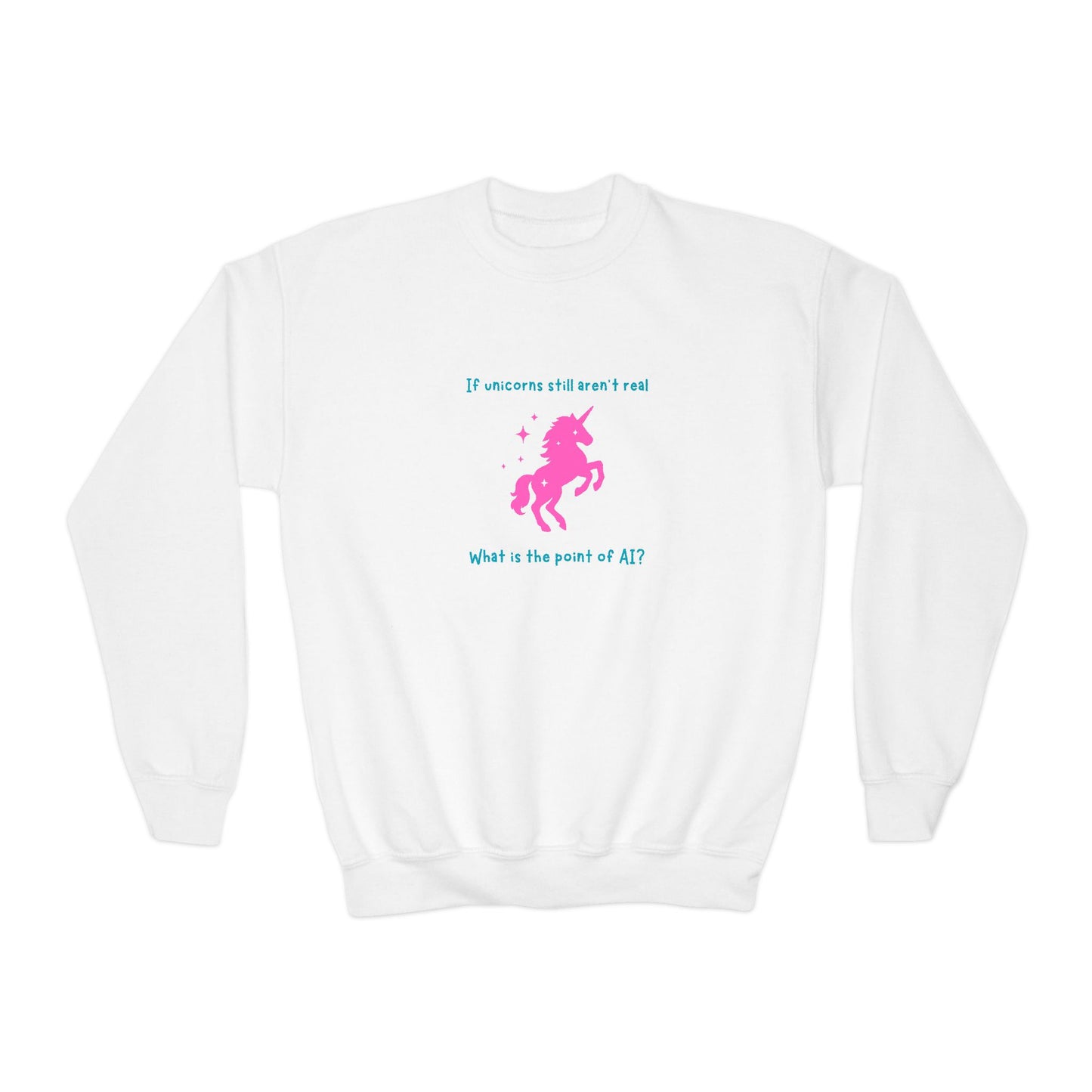 Still No Unicorns Youth Crew Neck Sweatshirt