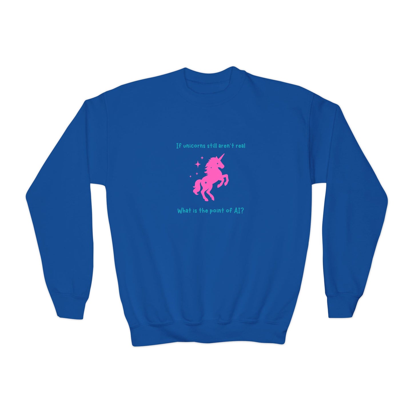 Still No Unicorns Youth Crew Neck Sweatshirt