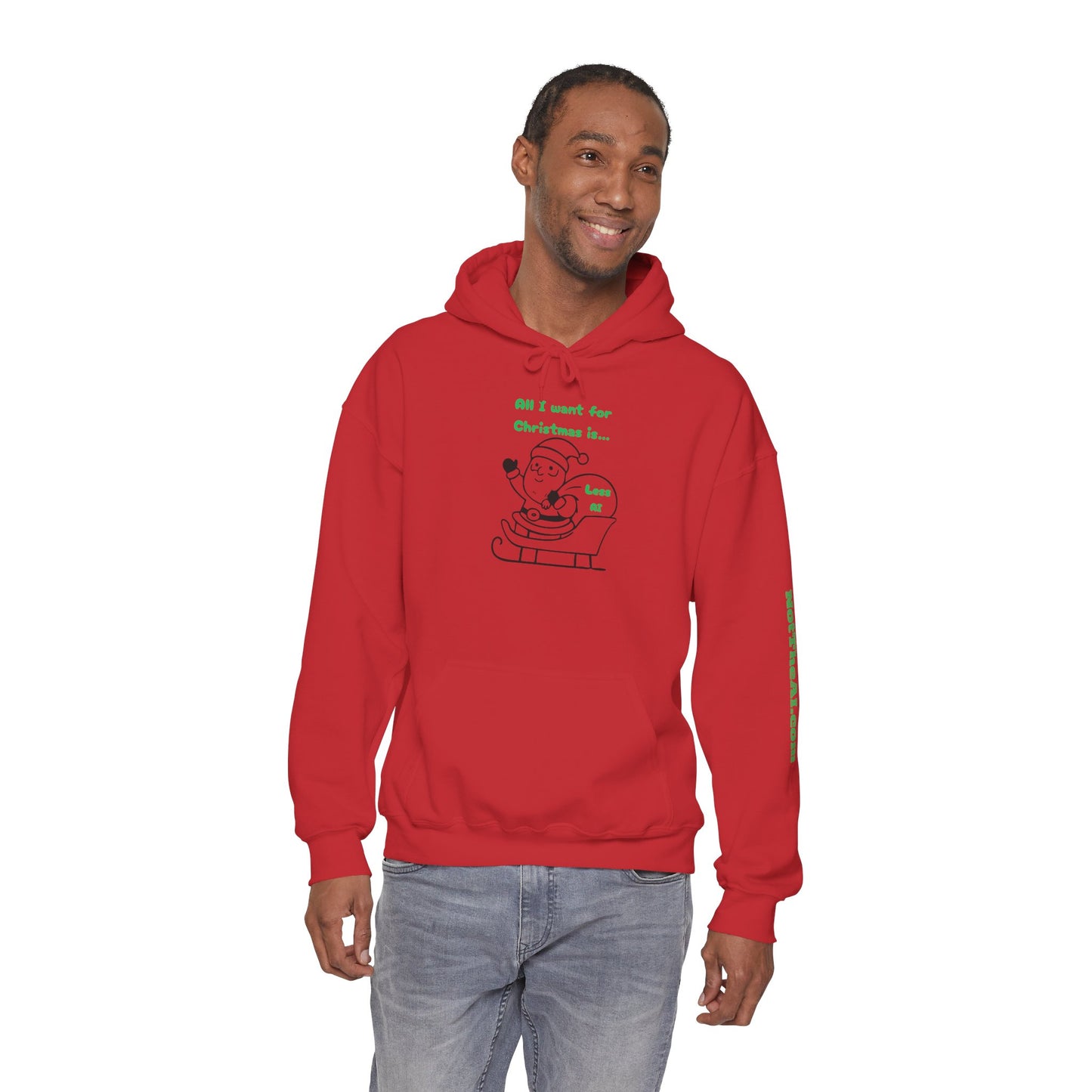 Less AI Santa Hoodie