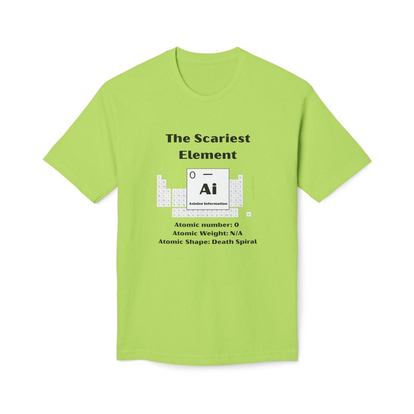Scariest Element Short Sleeve T-Shirt, Made in US