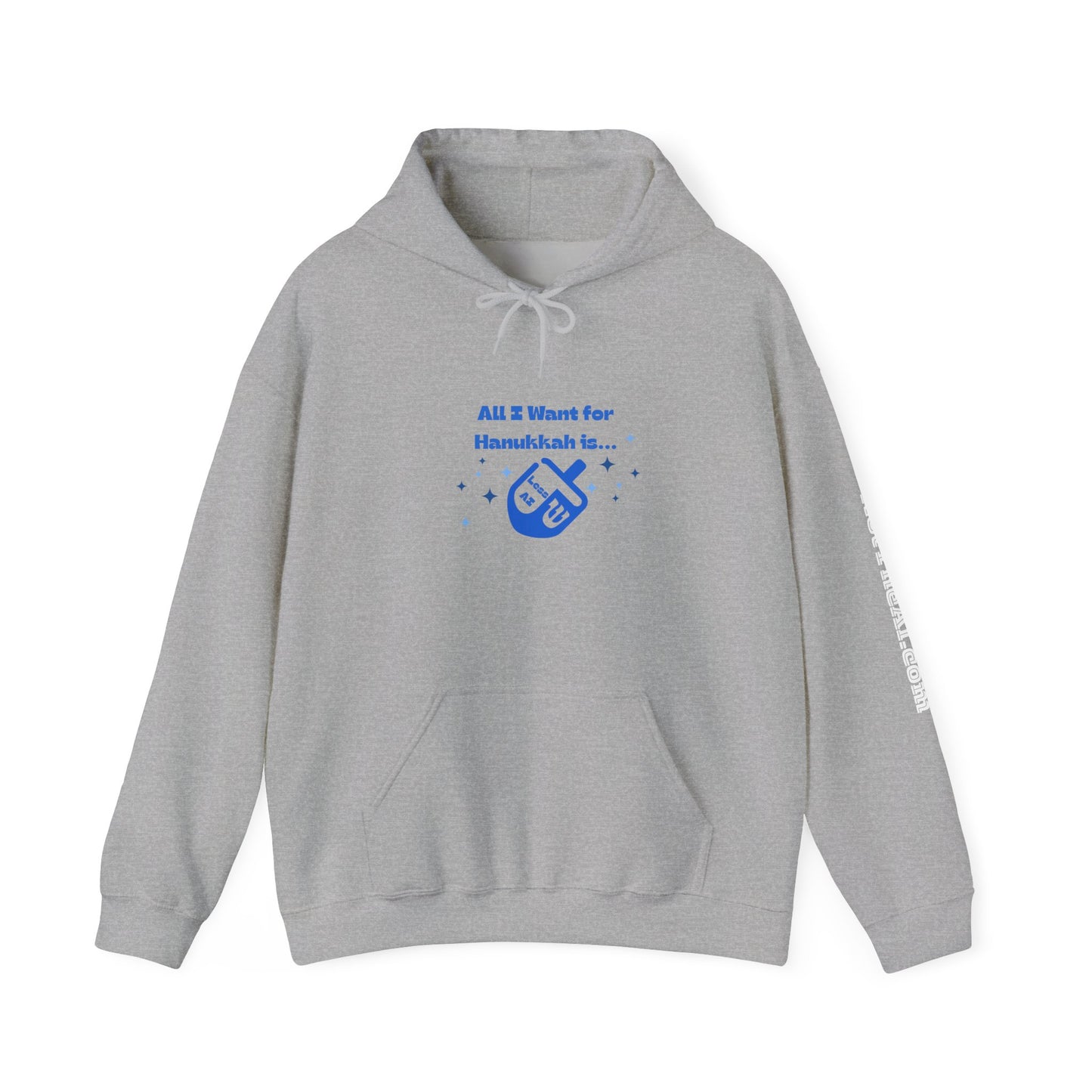 Less AI Dreidel Hoodie