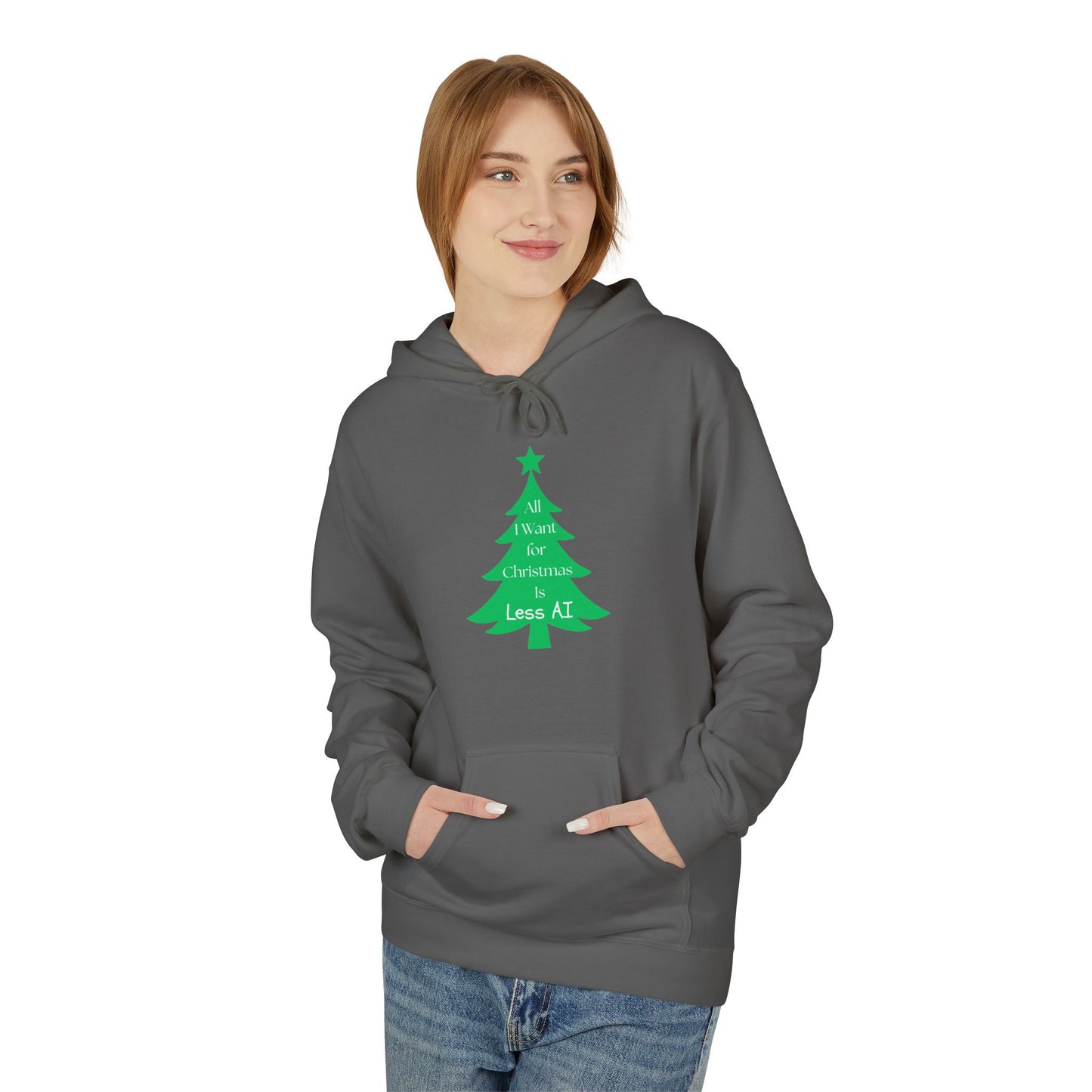 Less AI Tree Hoodie