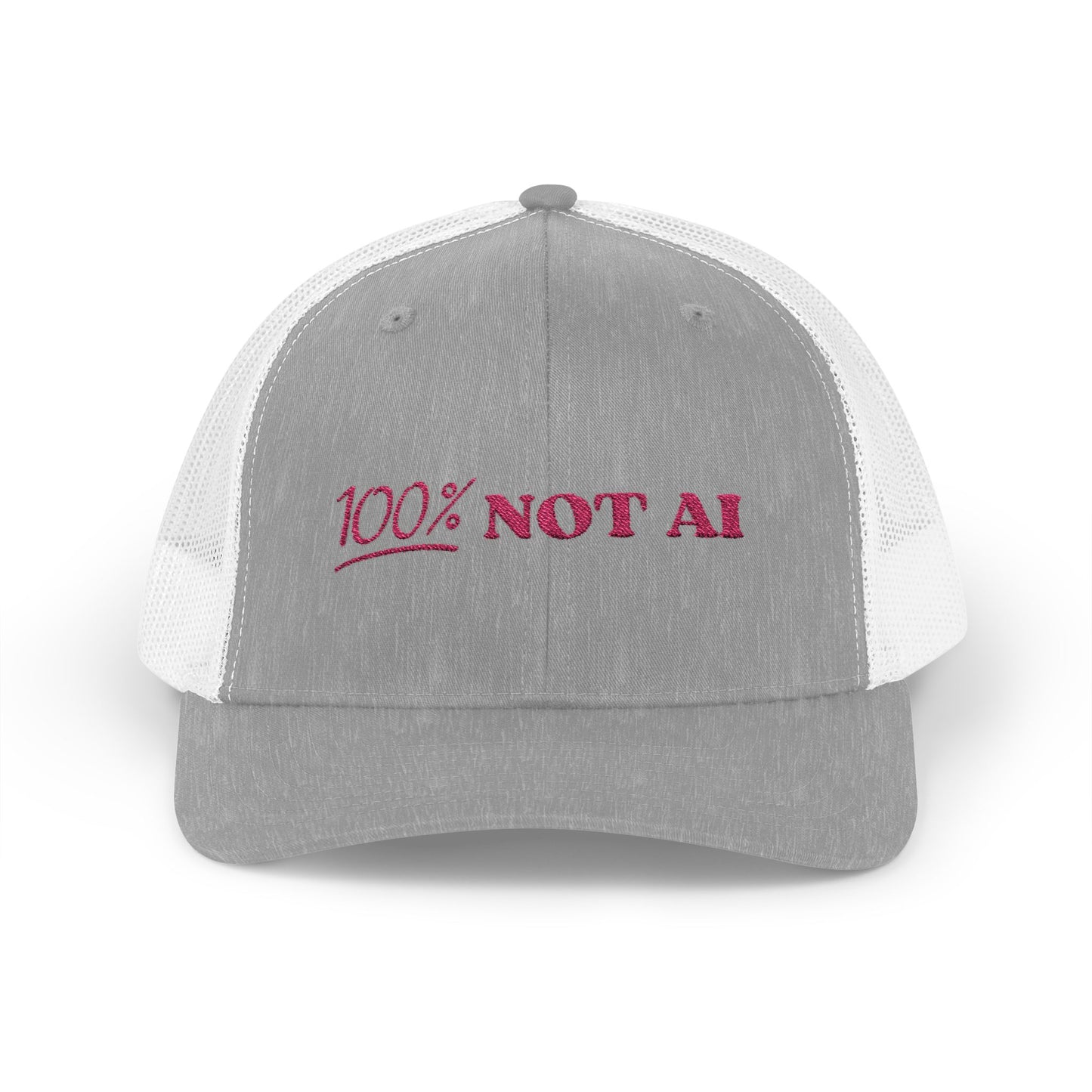 100% Not AI Snapback Trucker Cap