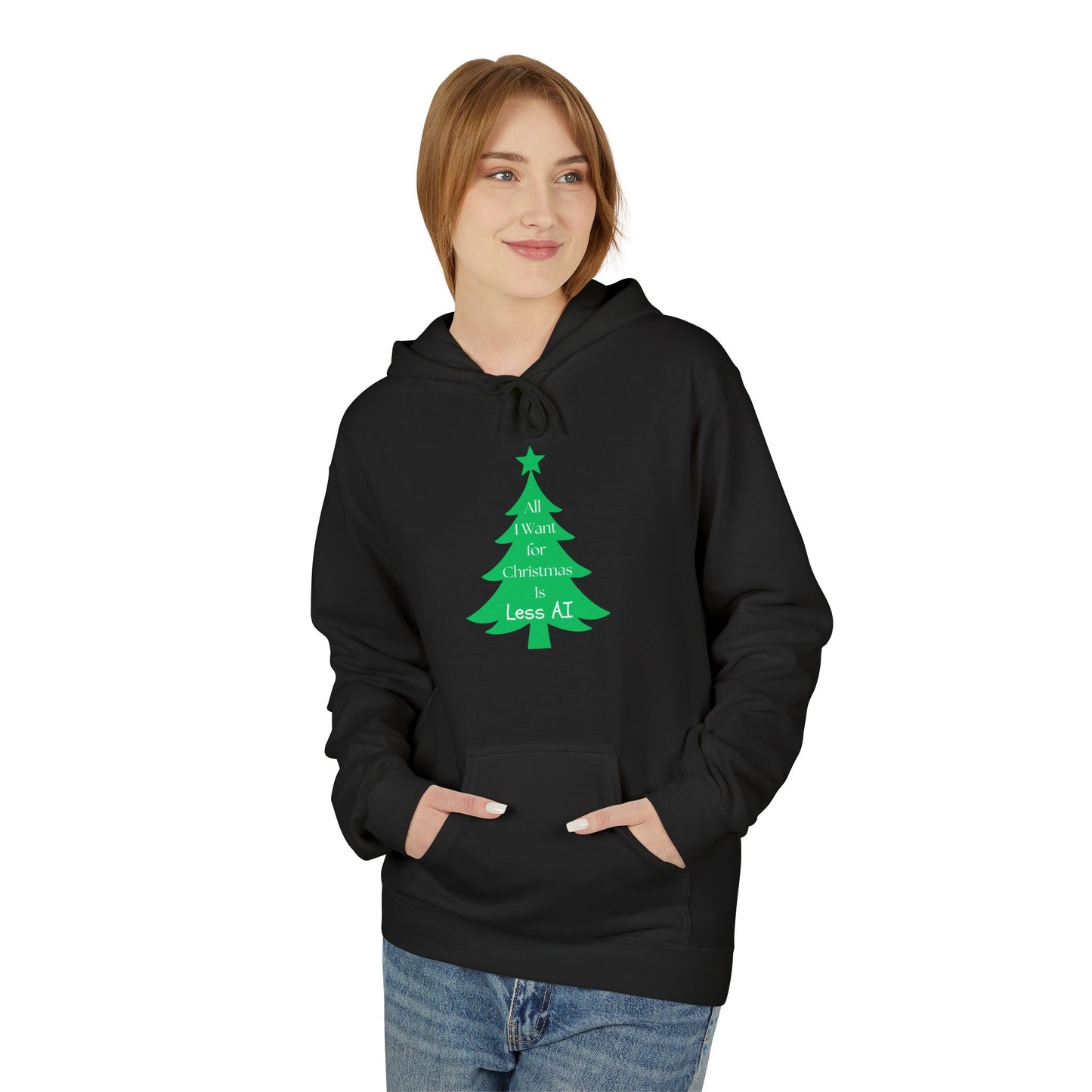 Less AI Tree Hoodie