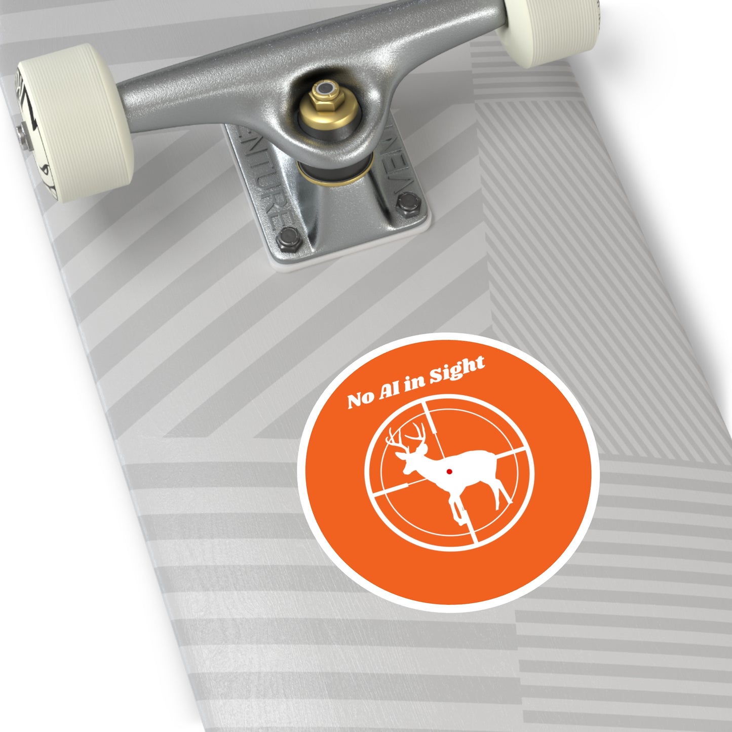 No AI Deer Hunting Round Sticker (Indoor\Outdoor)