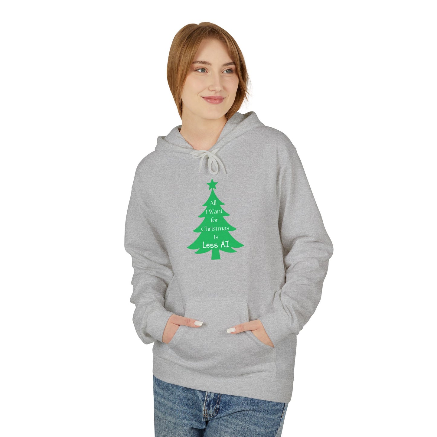 Less AI Tree Hoodie