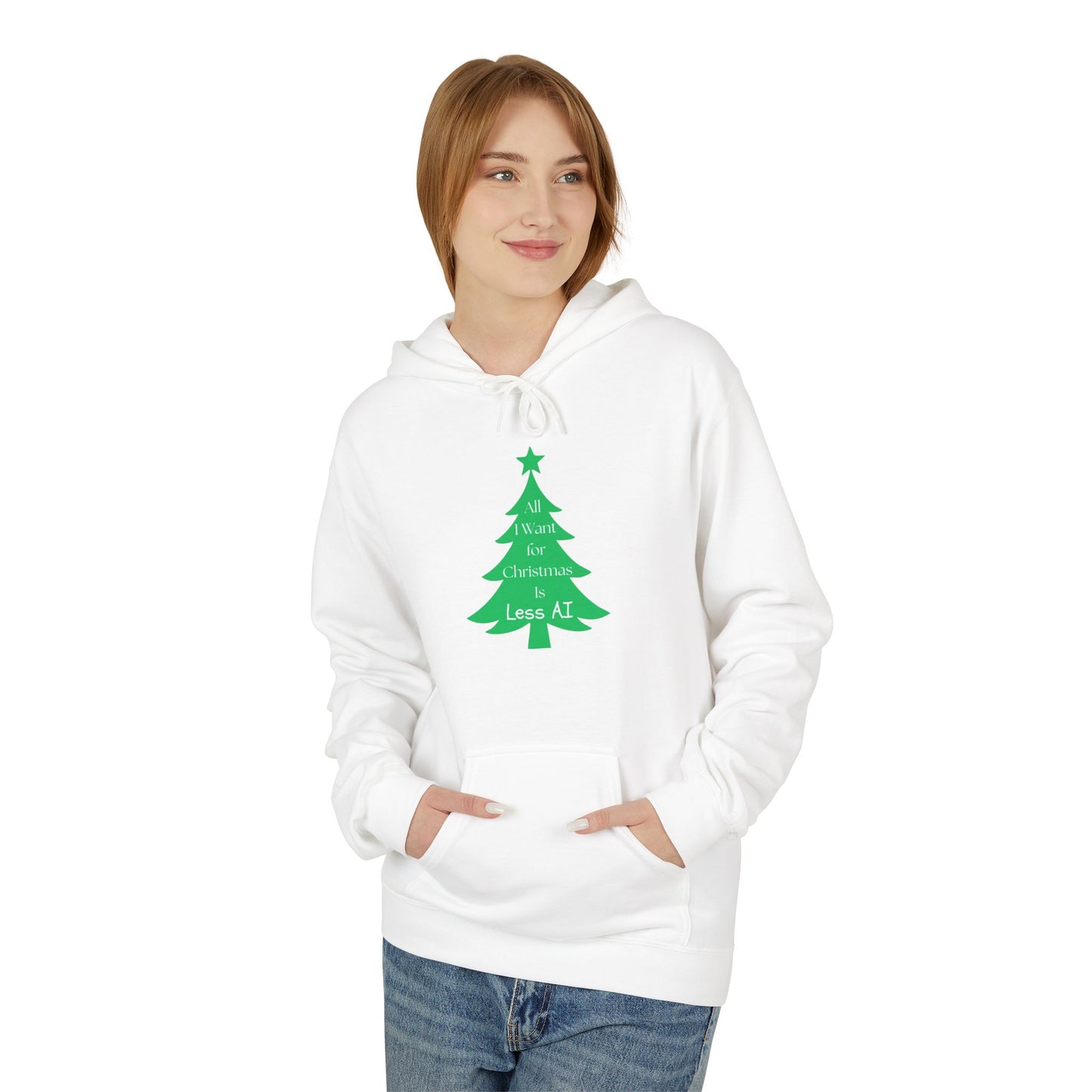 Less AI Tree Hoodie