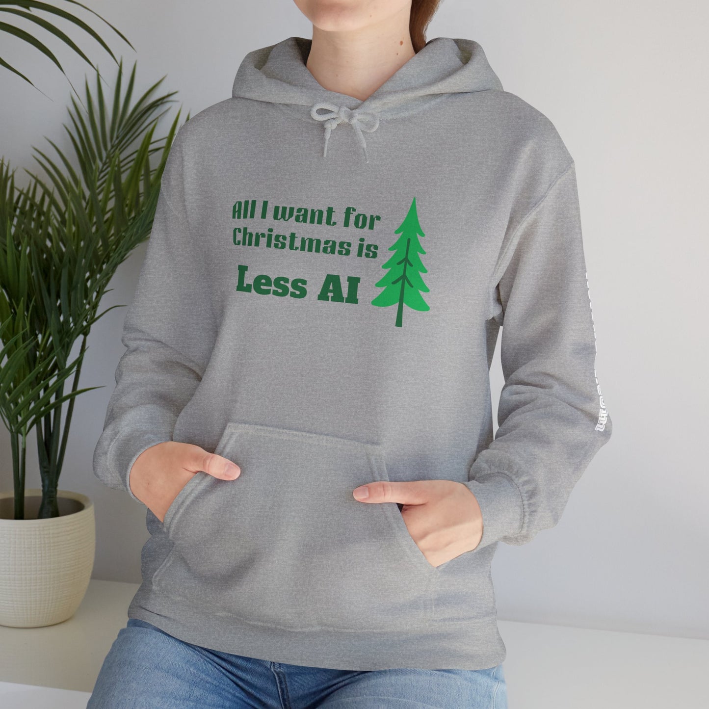 Less AI Skinny Tree Hoodie