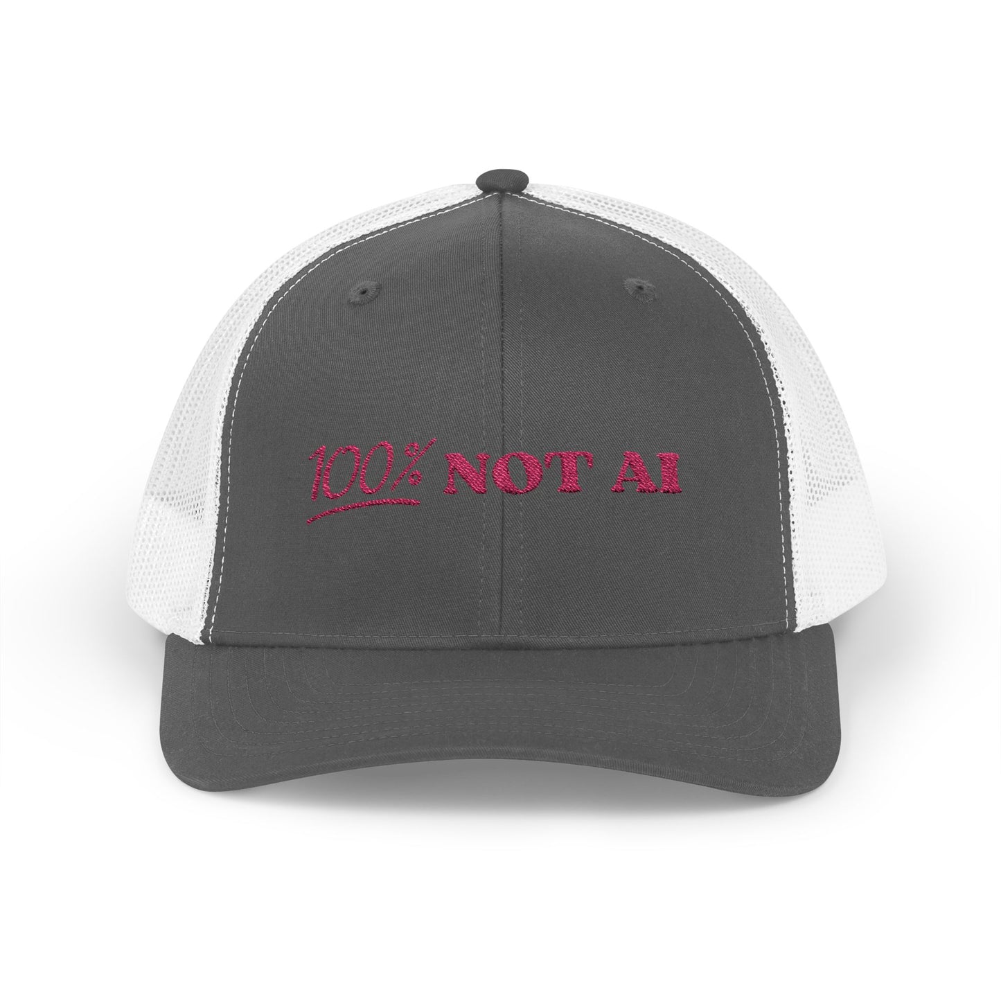 100% Not AI Snapback Trucker Cap