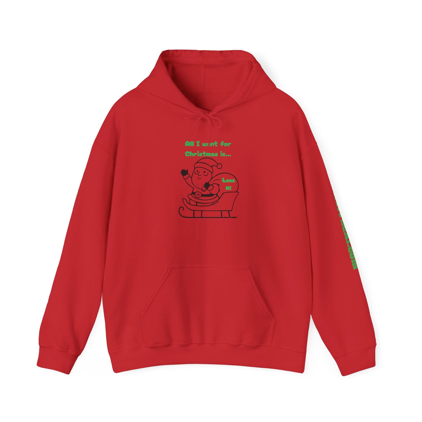 Less AI Santa Hoodie