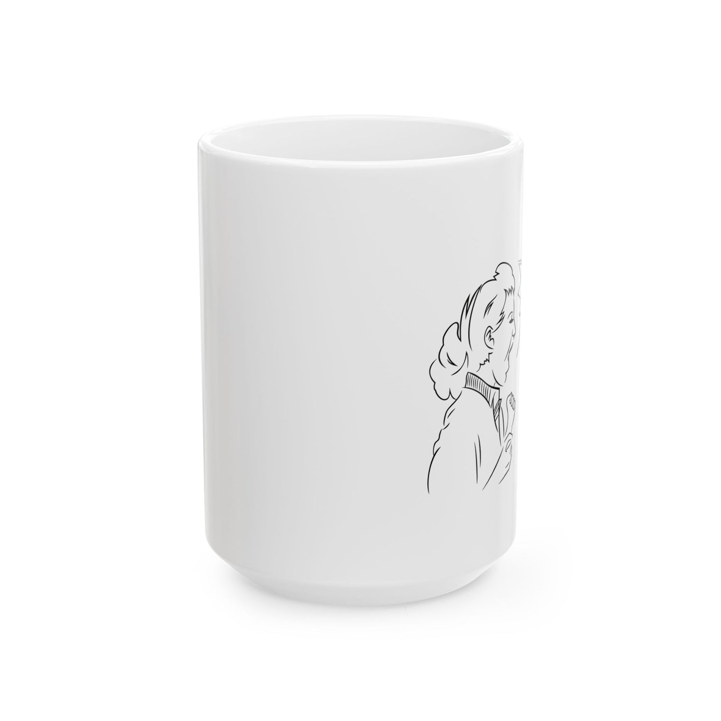 Not the AI! Ceramic Mug, (15oz)