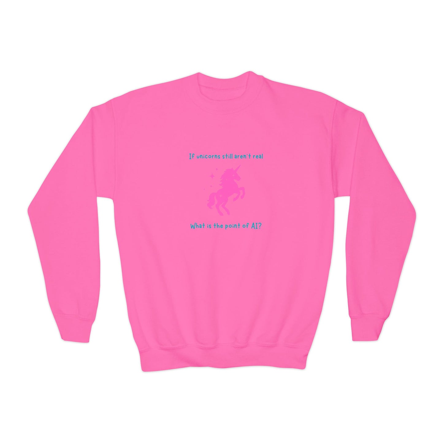 Still No Unicorns Youth Crew Neck Sweatshirt
