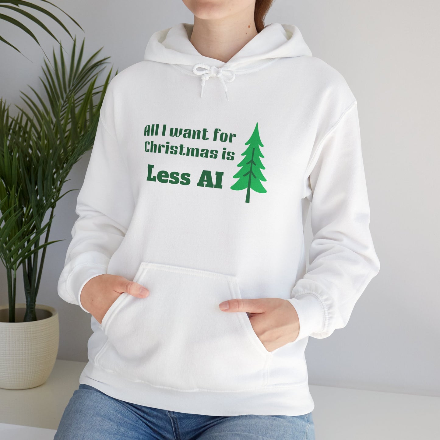 Less AI Skinny Tree Hoodie