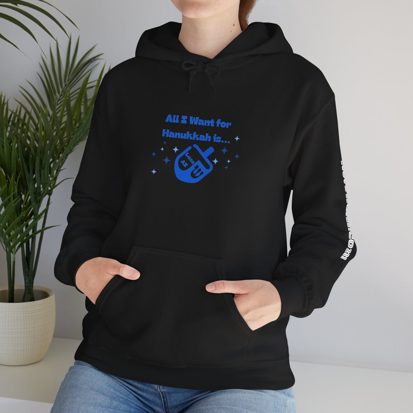 Less AI Dreidel Hoodie