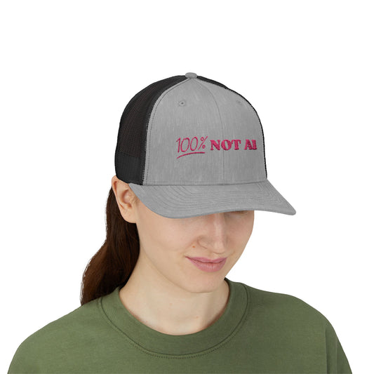 100% Not AI Snapback Trucker Cap