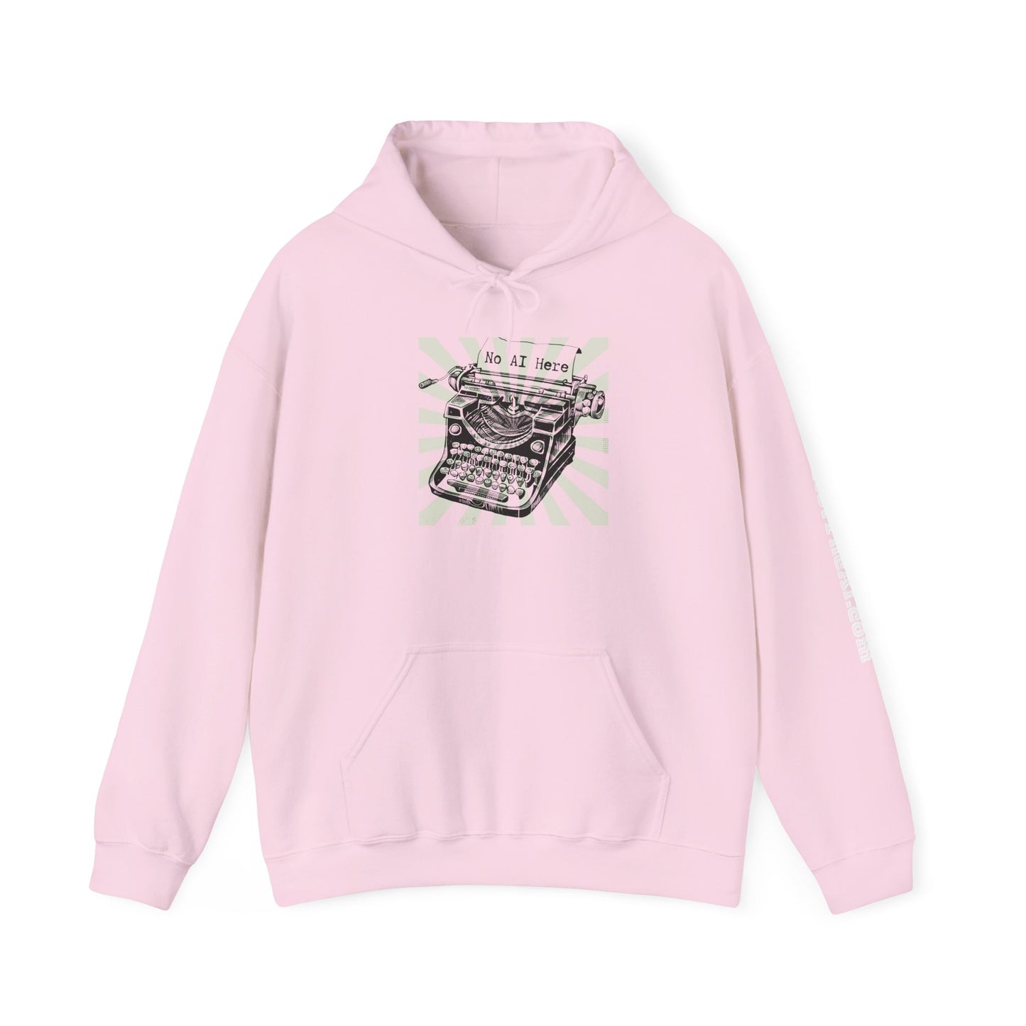 No AI Typewriter Hoodie