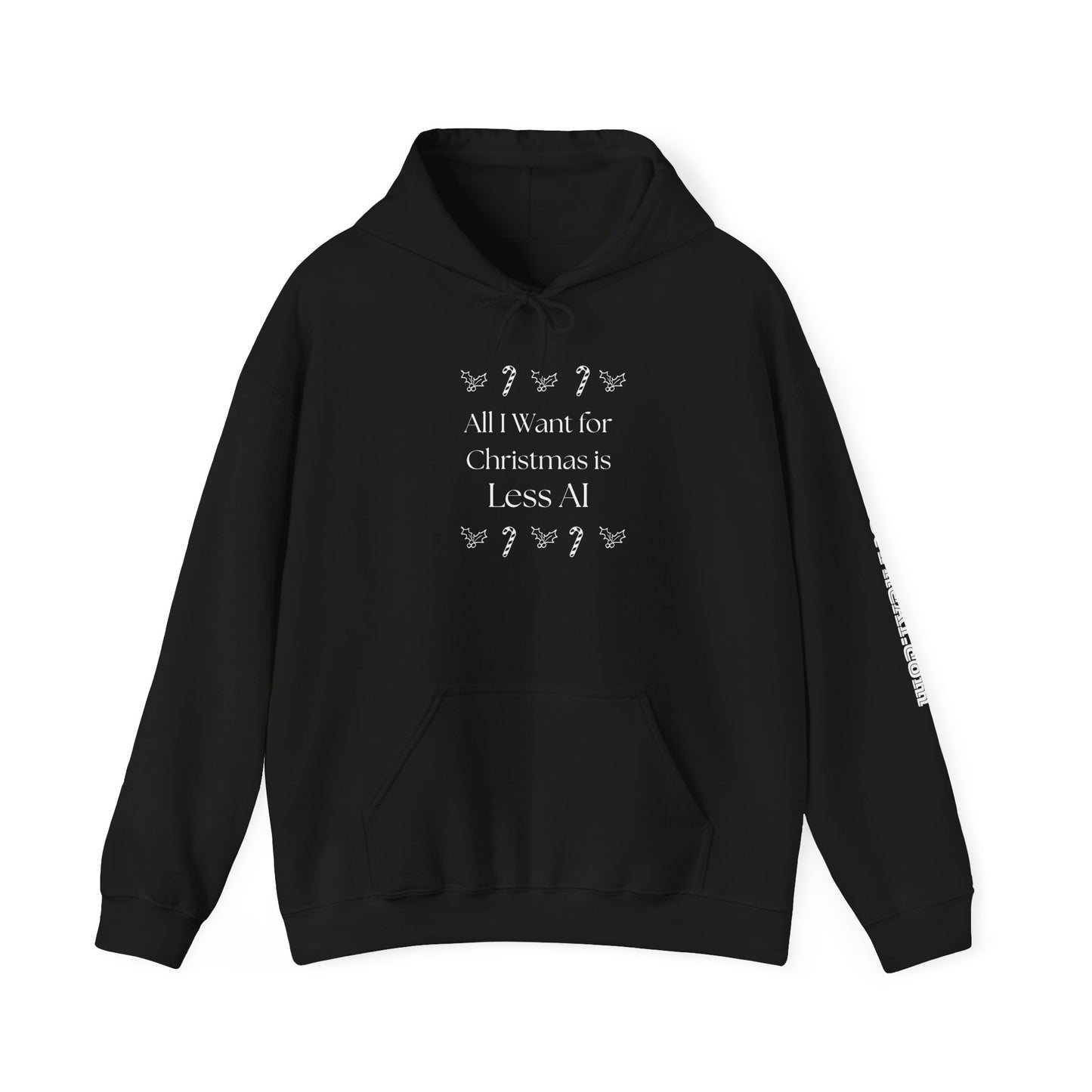 Less AI Holly Jolly Mono Hoodie