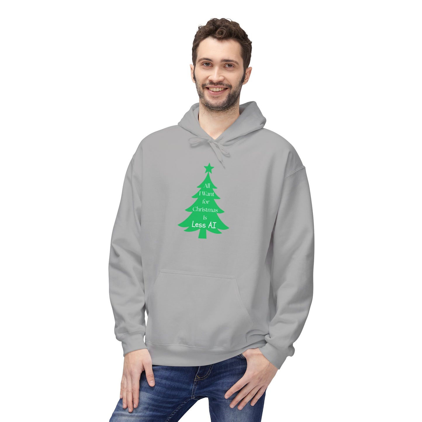 Less AI Tree Hoodie