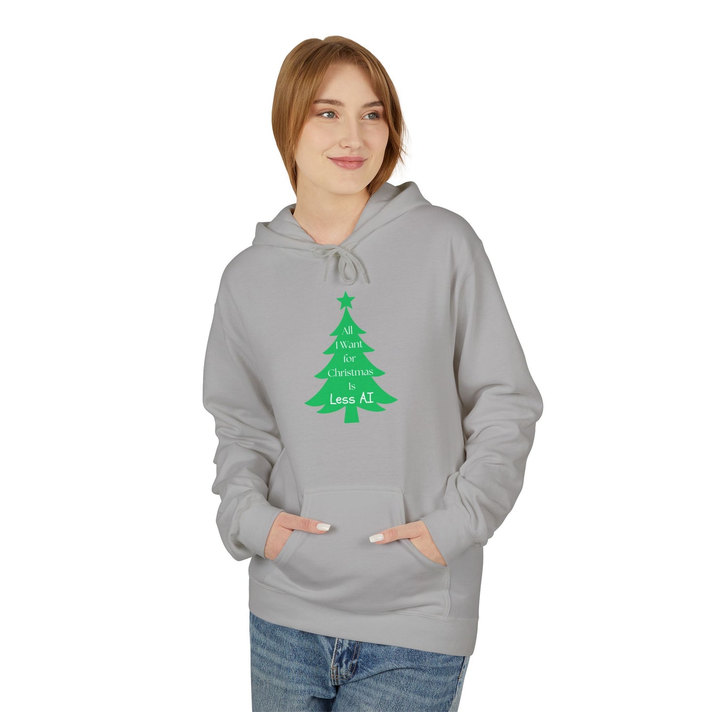 Less AI Tree Hoodie